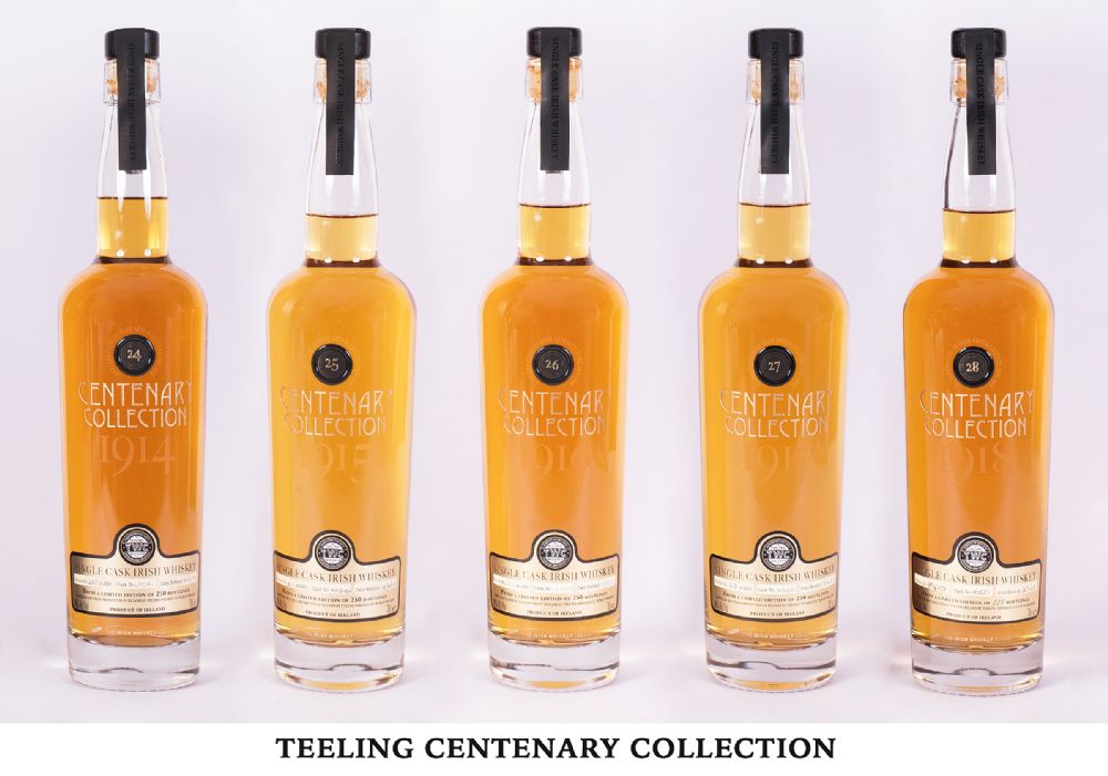 The TEELING FULL CENTENARY Whiskey Collection