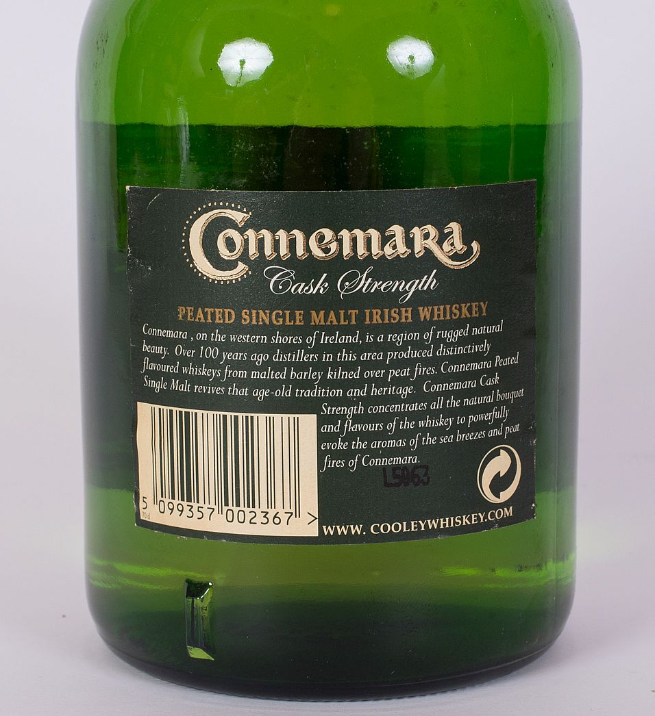 Connemara Cask Strength Peated Single Malt Irish Whiskey
