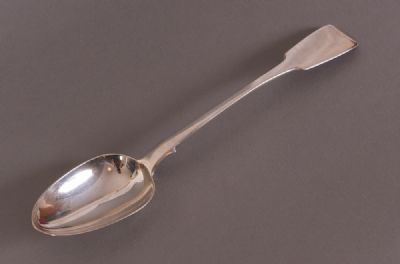 Early Victorian Silver Serving or Basting Spoon, 1841 at Dolan's Art Auction House