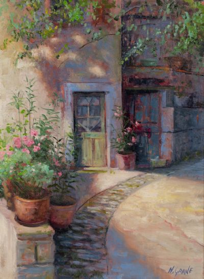 EVENING SUNLIGHT, TUSCANY by Henry McGrane  at Dolan's Art Auction House