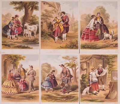 Set of Victorian Hand-Coloured Engravings at Dolan's Art Auction House