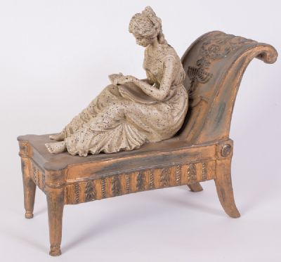 Female Figure On Chaise Longue at Dolan's Art Auction House