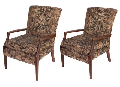 Vintage Fireside Armchairs at Dolan's Art Auction House