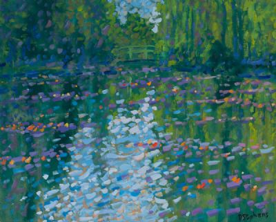 MONET'S GARDEN, THE WATER LILIES by Paul Stephens  at Dolan's Art Auction House