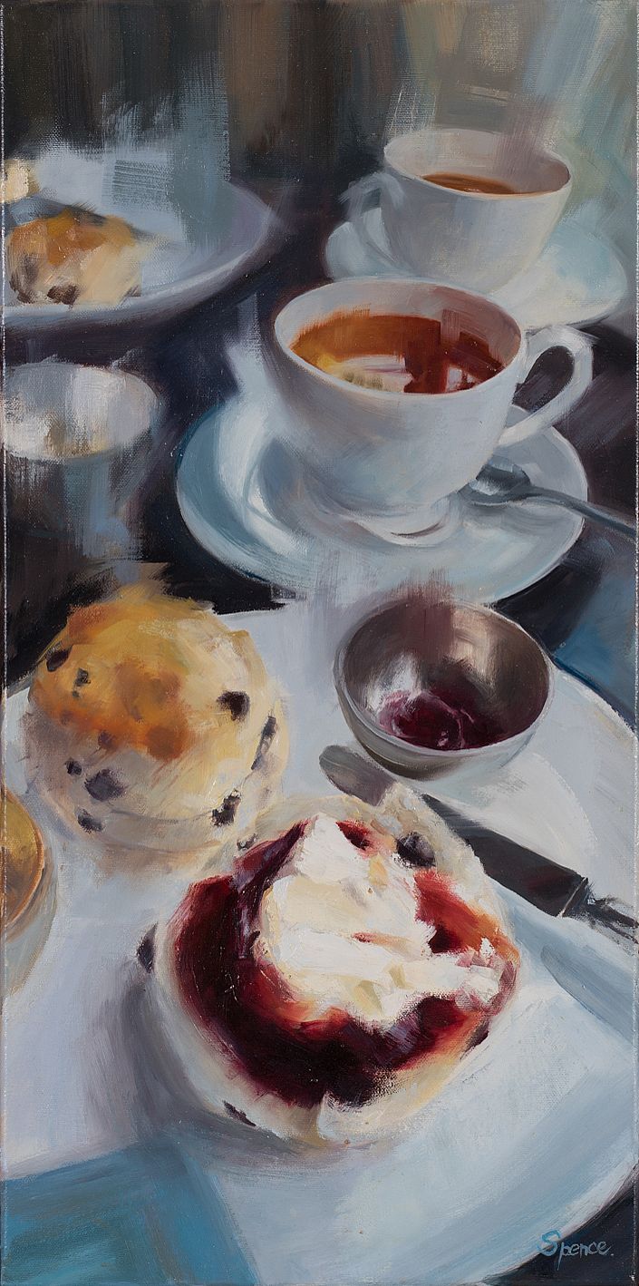 Lot 49 - TEA AND SCONES by Sarah Spence