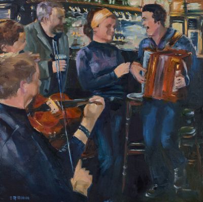 THE CRAIC IS MIGHTY by Susan Cronin  at Dolan's Art Auction House