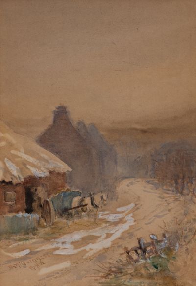 WINTER IN HOLLAND by Bingham McGuinness RHA at Dolan's Art Auction House