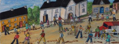 DUFFY''S CIRCUS COMES TO CHURCH-HILL, CO DONEGAL by Orla Egan  at Dolan's Art Auction House