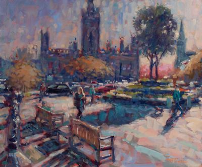 MONKSTOWN ON A SUNNY DAY by Norman Teeling  at Dolan's Art Auction House