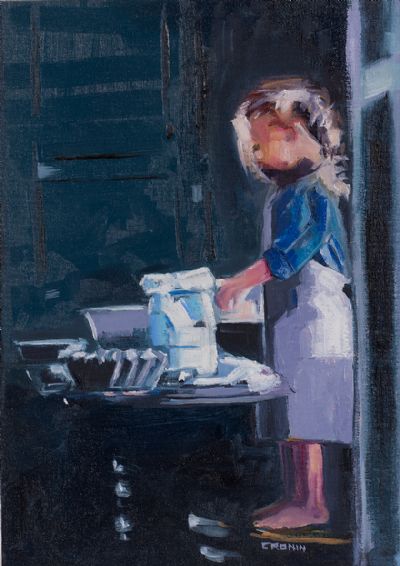 OUR LITTLE BAKER by Susan Cronin  at Dolan's Art Auction House
