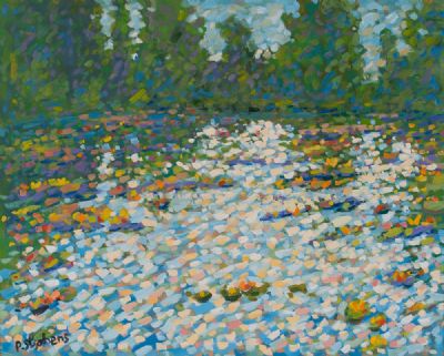 MONET''S GARDEN, WATER LILIES by Paul Stephens  at Dolan's Art Auction House