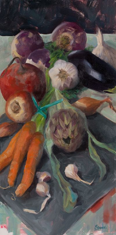 FRESH FROM THE GARDEN by Sarah Spence  at Dolan's Art Auction House