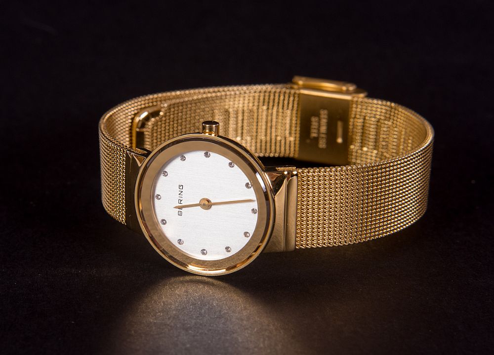 Ladies Gold Plated Bering Watch