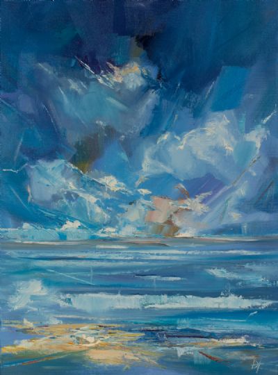 SHADES OF BLUE IN THE WEST by Douglas Hutton  at Dolan's Art Auction House