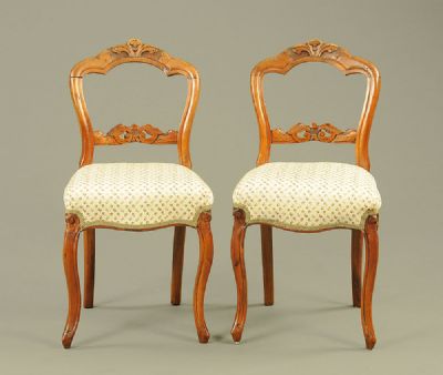 Victorian Walnut Chairs at Dolan's Art Auction House