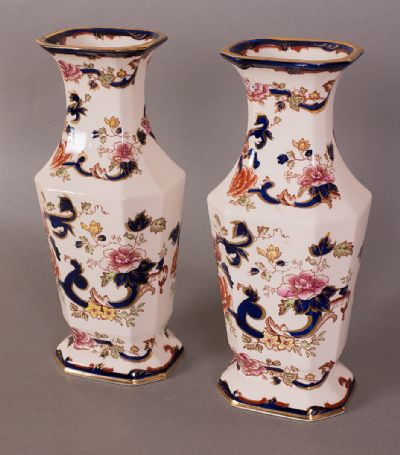 Pair of MASON''S Vases at Dolan's Art Auction House