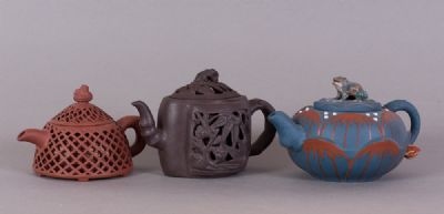 Ceramic Tea Pots at Dolan's Art Auction House