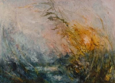 REEDS IN WIND, SUNSET by Anthea Chapman  at Dolan's Art Auction House