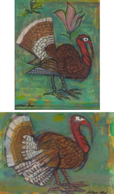 TURKEY DAYS by Alfred Cohen  at Dolan's Art Auction House