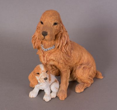 Cocker Spaniel & Puppy at Dolan's Art Auction House