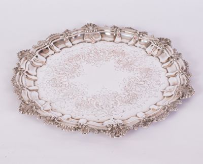 Good Silver Plated Salver at Dolan's Art Auction House