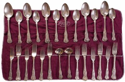 Silver Plated Kings Pattern Cutlery at Dolan's Art Auction House