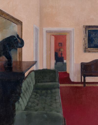 THE ENTRANCE HALL, NEWPORT HOUSE, CO MAYO by Rose Stapleton  at Dolan's Art Auction House