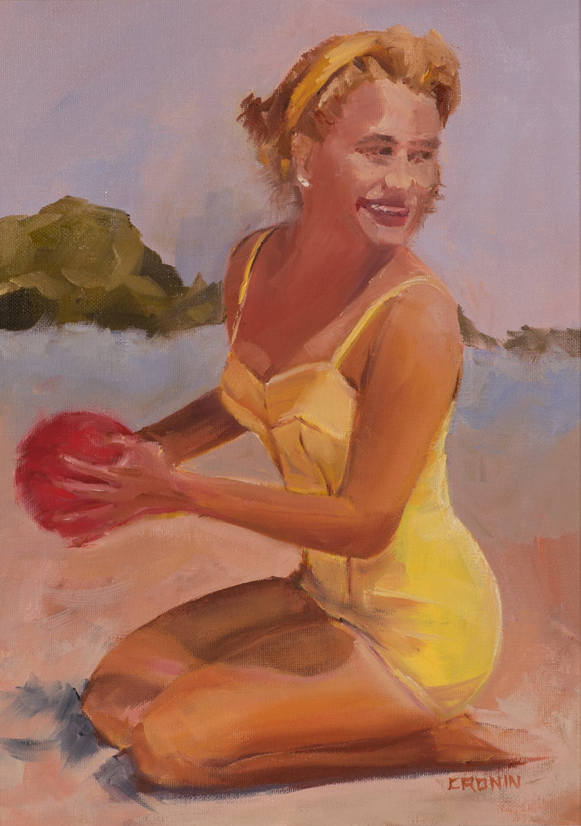 RETRO GIRL by Susan Cronin  at Dolan's Art Auction House
