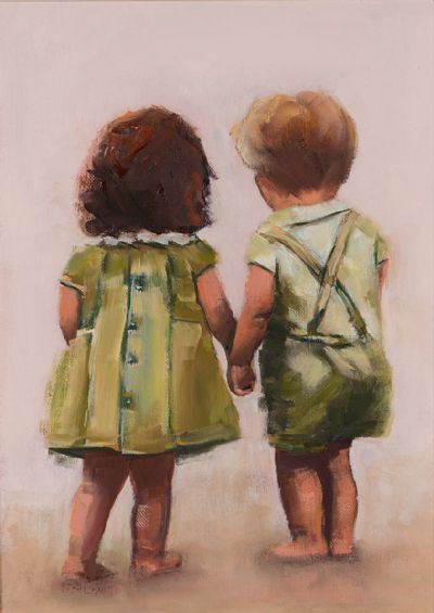 FRIENDS by Susan Cronin  at Dolan's Art Auction House