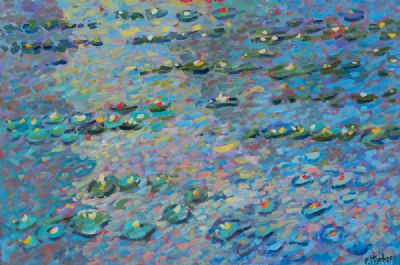 MONET'S WATER LILIES by Paul Stephens  at Dolan's Art Auction House