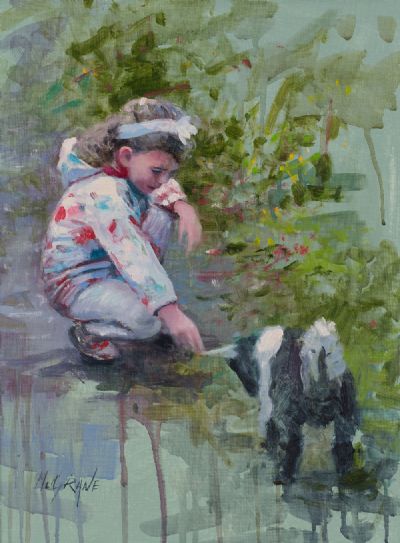 CURIOUS KID by Henry McGrane  at Dolan's Art Auction House