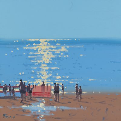 WIND BREAKS & REFLECTIONS by John Morris  at Dolan's Art Auction House