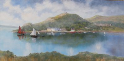 CLIFDEN HARBOUR by Sara McNeill  at Dolan's Art Auction House