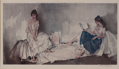 INTERLUDE by Sir William Russell Flint RA at Dolan's Art Auction House