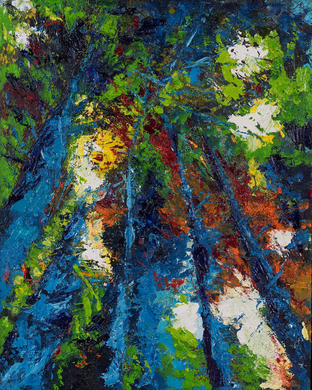 Lot 17 - SKYWARDS FROM THE FOREST FLOOR by Susan Cronin, b.1965