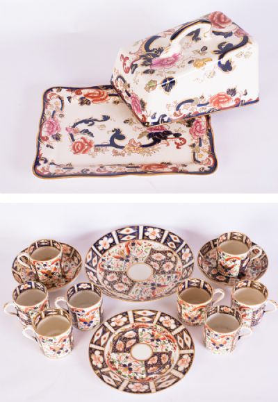 Mason's Dish with Cover & a Coffee Set at Dolan's Art Auction House