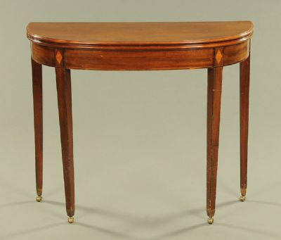 George III Mahogany Tea Table at Dolan's Art Auction House