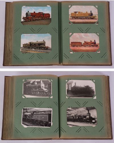 Steam Trains, an Interesting Album of Photographs & Postcards at Dolan's Art Auction House