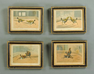 Henry Alken, Cockfighting Set at Dolan's Art Auction House