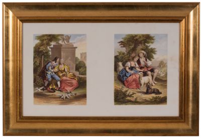 Victorian Engravings, Hand-Coloured at Dolan's Art Auction House