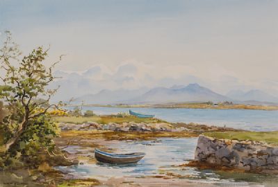 OLD HARBOUR, ROUNDSTONE by Robert Egginton  at Dolan's Art Auction House