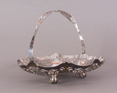 Silver Plated Fruit Basket at Dolan's Art Auction House