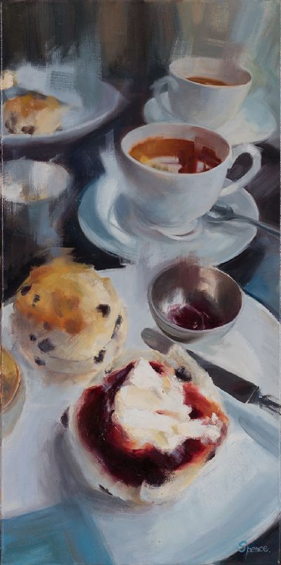TEA AND SCONES by Sarah Spence  at Dolan's Art Auction House