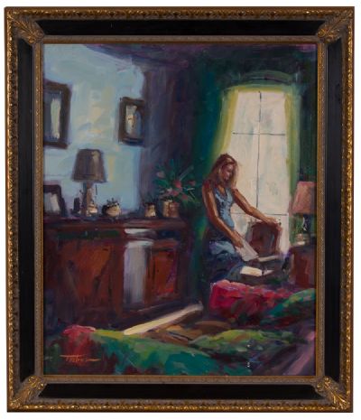 MORNING LIGHT by Norman Teeling  at Dolan's Art Auction House