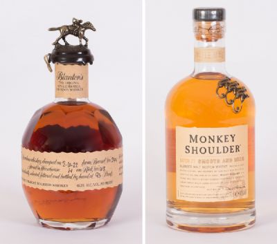 Blanton''s Original Single Barrel Bourbon Whiskey & Monkey Shoulder Blended Malt Scotch Whisky at Dolan's Art Auction House