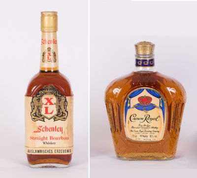 Schenley XL & Crown Royal Deluxe Whiskey at Dolan's Art Auction House