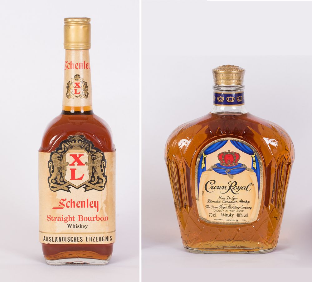 Schenley XL & Crown Royal Deluxe Whiskey