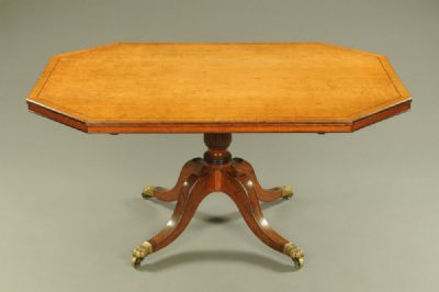 Georgian Octagonal Oak Table at Dolan's Art Auction House