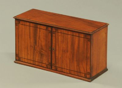Regency Mahogany Table-Top Cabinet at Dolan's Art Auction House