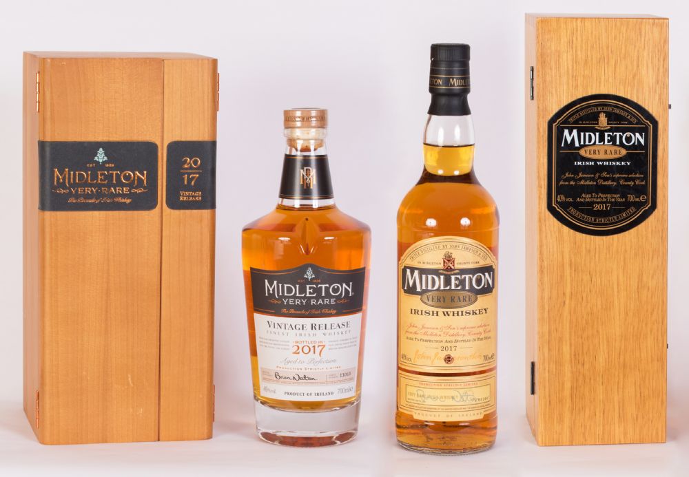 Midleton Very Rare Irish Whiskey 2017 Set of 2 Bottles at Dolan's Art Auction House